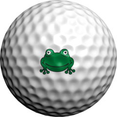 Frog Golf Ball Markings | Golfdotz Green Frog