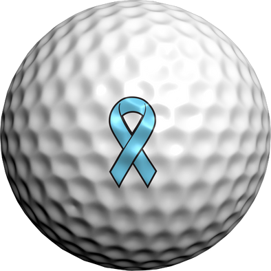 Prostate Cancer Awareness Ribbon - Golfdotz
