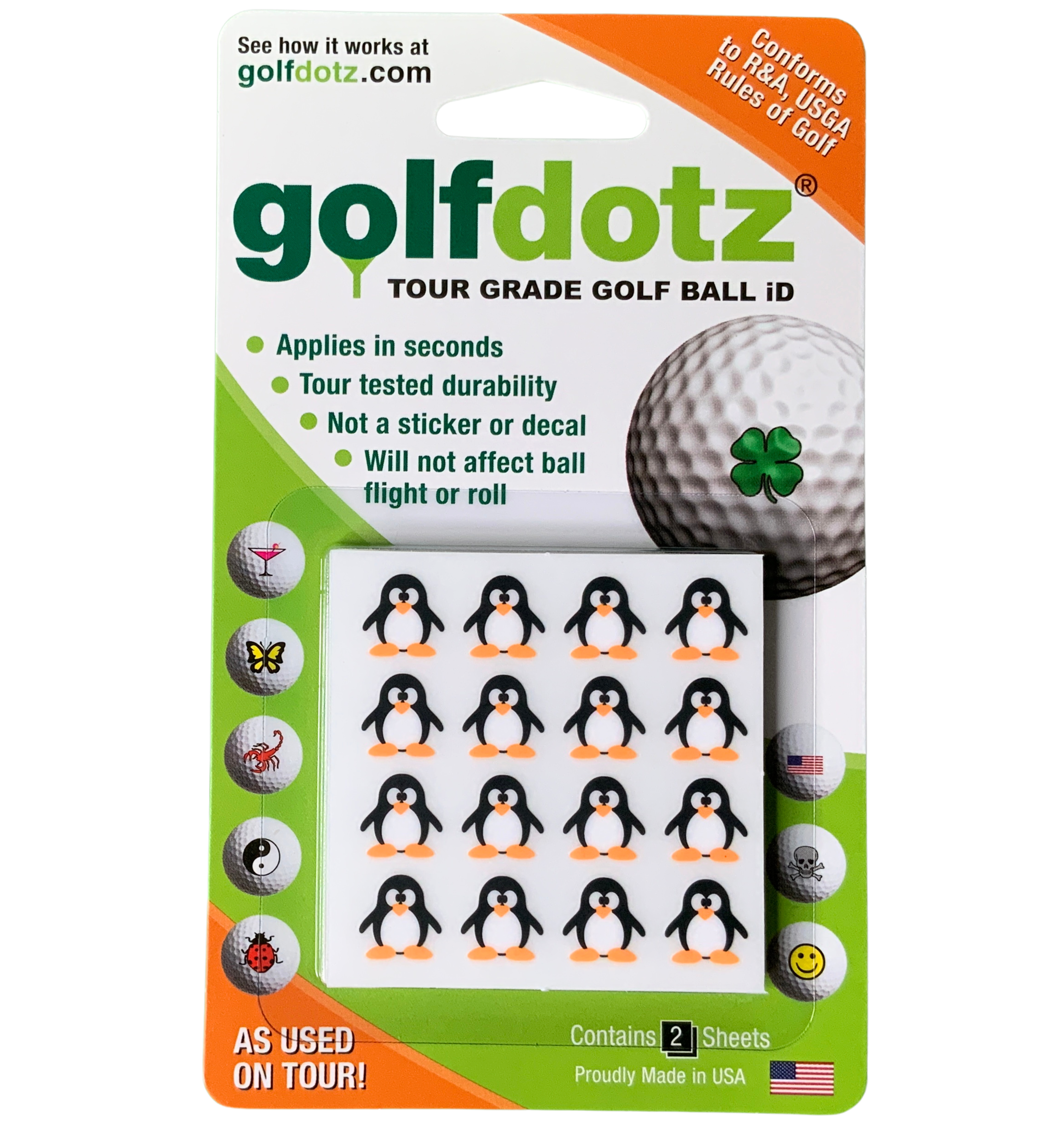 Penguin Golf Ball Marker | Golfdotz Penguin Golf Ball Marker | Golfdotz