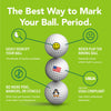 The Best Way to Mark Your Ball graphic