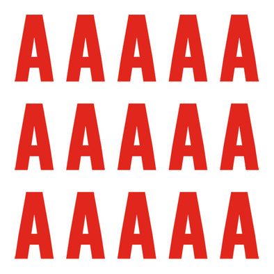 Euro Lettering Red