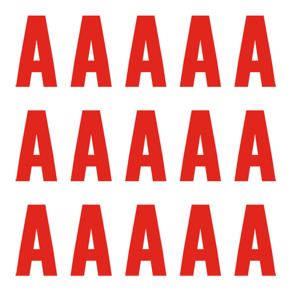 Euro Lettering Red