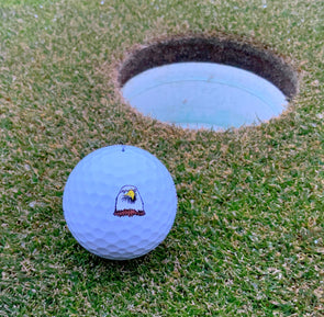 Bald Eagle Design Golf ball. Golfdotz 