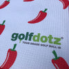 Custom Golfdotz Red Hot Chili Tour Towel 22" X 40"