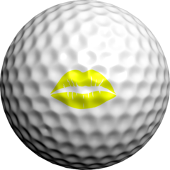 NEON Yellow Hot Lips - Golfdotz