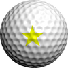 NEON Yellow Mega Stars - Golfdotz