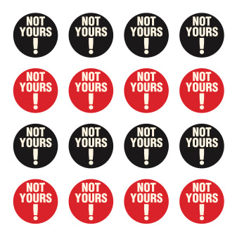 Not Yours Golf Ball Markings | Funny Golf Decal | Golfdotz