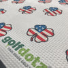 Custom Golfdotz USA Clover Tour Towel 22" X 40"