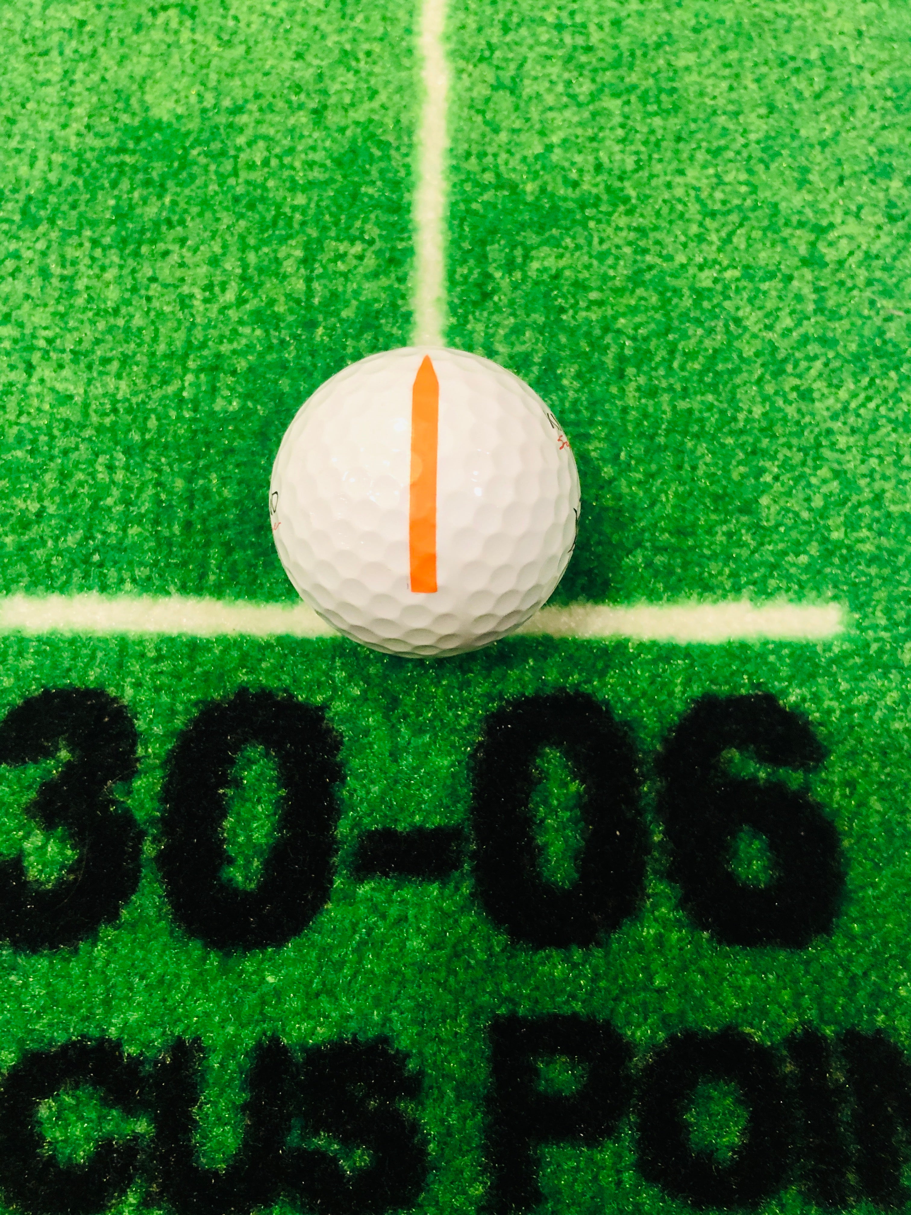 Neon Orange Putting Alignment Markers | Golf Ball Alignment Line – Golfdotz