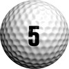 Modern Numbers - Black - Golfdotz