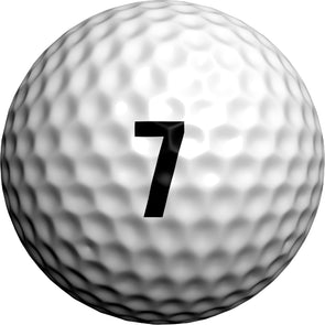 Modern Numbers - Black - Golfdotz