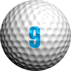 Modern Numbers-Aqua  - Golfdotz